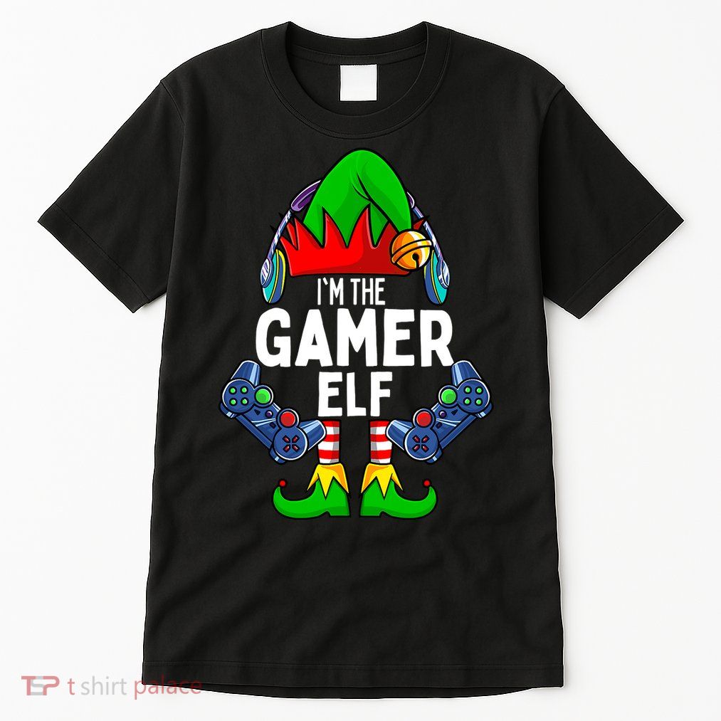 The Gamer ELF Matching Family Christmas Holiday Xmas Tall T-Shirt