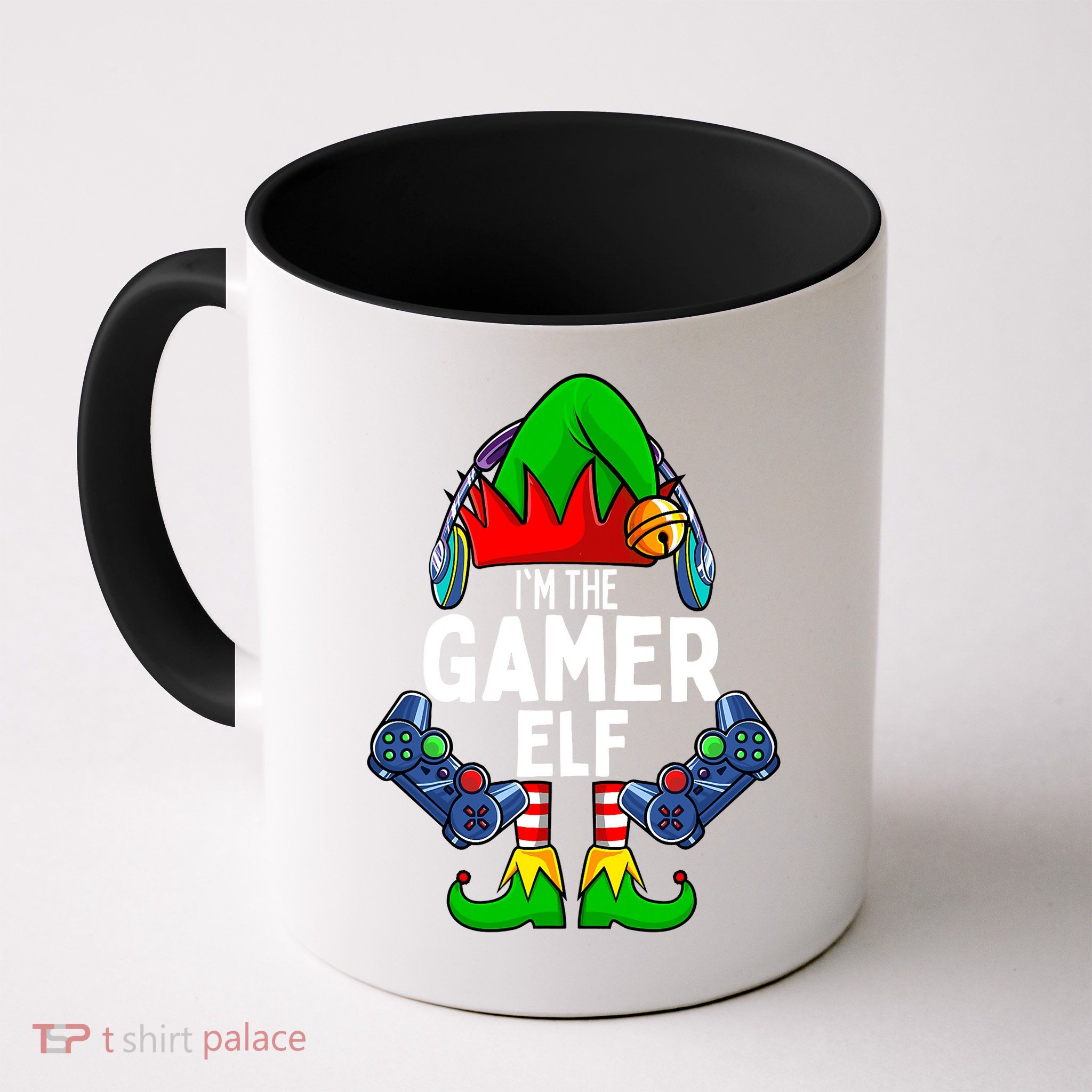 The Gamer ELF Matching Family Christmas Holiday Xmas Mug