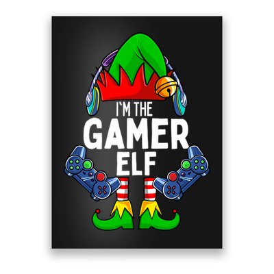 The Gamer ELF Matching Family Christmas Holiday Xmas Poster