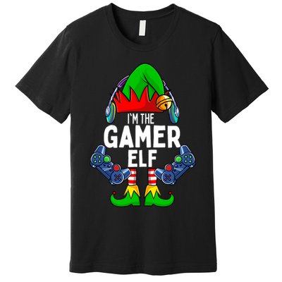 The Gamer ELF Matching Family Christmas Holiday Xmas Premium T-Shirt