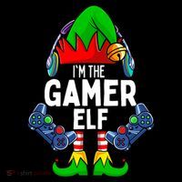 The Gamer ELF Matching Family Christmas Holiday Xmas Premium T-Shirt