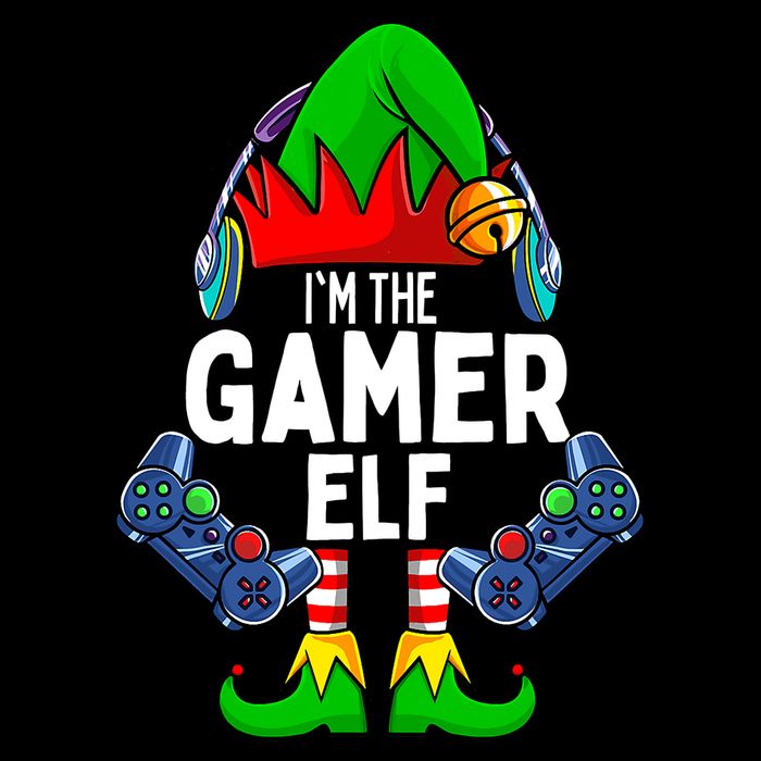 The Gamer ELF Matching Family Christmas Holiday Xmas Womens Tank Top