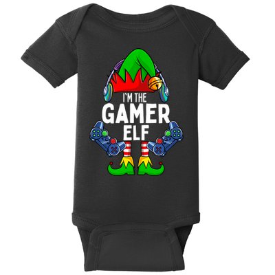 The Gamer ELF Matching Family Christmas Holiday Xmas Baby Bodysuit