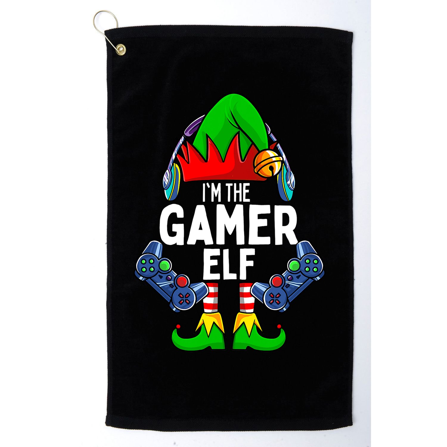 The Gamer ELF Matching Family Christmas Holiday Xmas Golf Towel
