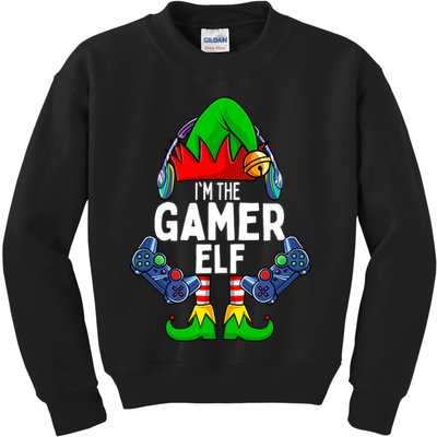 The Gamer ELF Matching Family Christmas Holiday Xmas Kids Sweatshirt