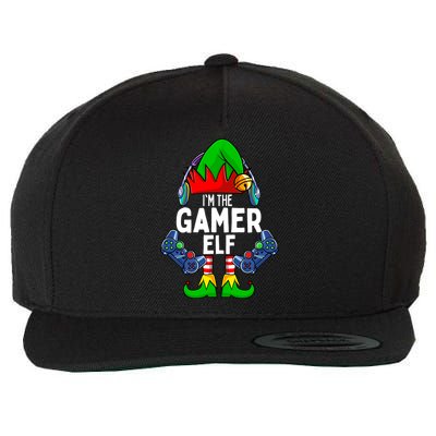 The Gamer ELF Matching Family Christmas Holiday Xmas Wool Snapback Cap