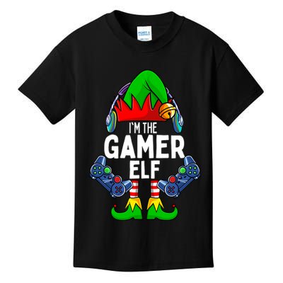 The Gamer ELF Matching Family Christmas Holiday Xmas Kids T-Shirt