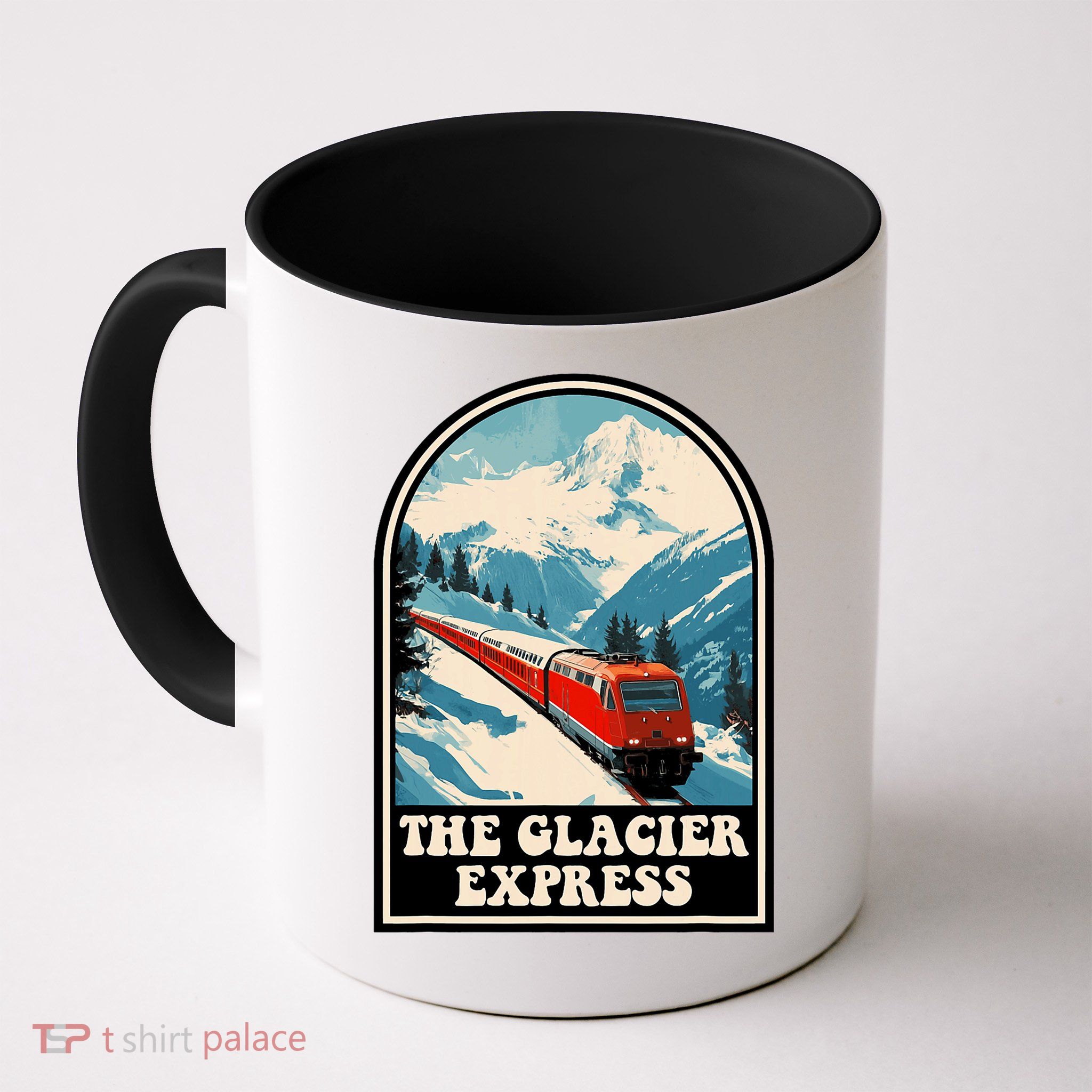The Glacier Express Switzerland Swiss Train Mountains Winter Mug