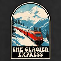 The Glacier Express Switzerland Swiss Train Mountains Winter 11oz C Handle Ceramic Mug