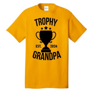 Trophy Grandpa Est 2024 Tall T-Shirt