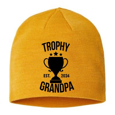 Trophy Grandpa Est 2024 Sustainable Beanie