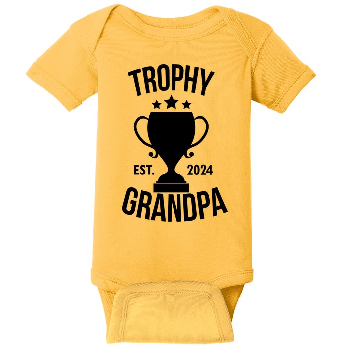 Trophy Grandpa Est 2024 Baby Bodysuit