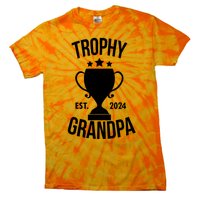 Trophy Grandpa Est 2024 Tie-Dye T-Shirt