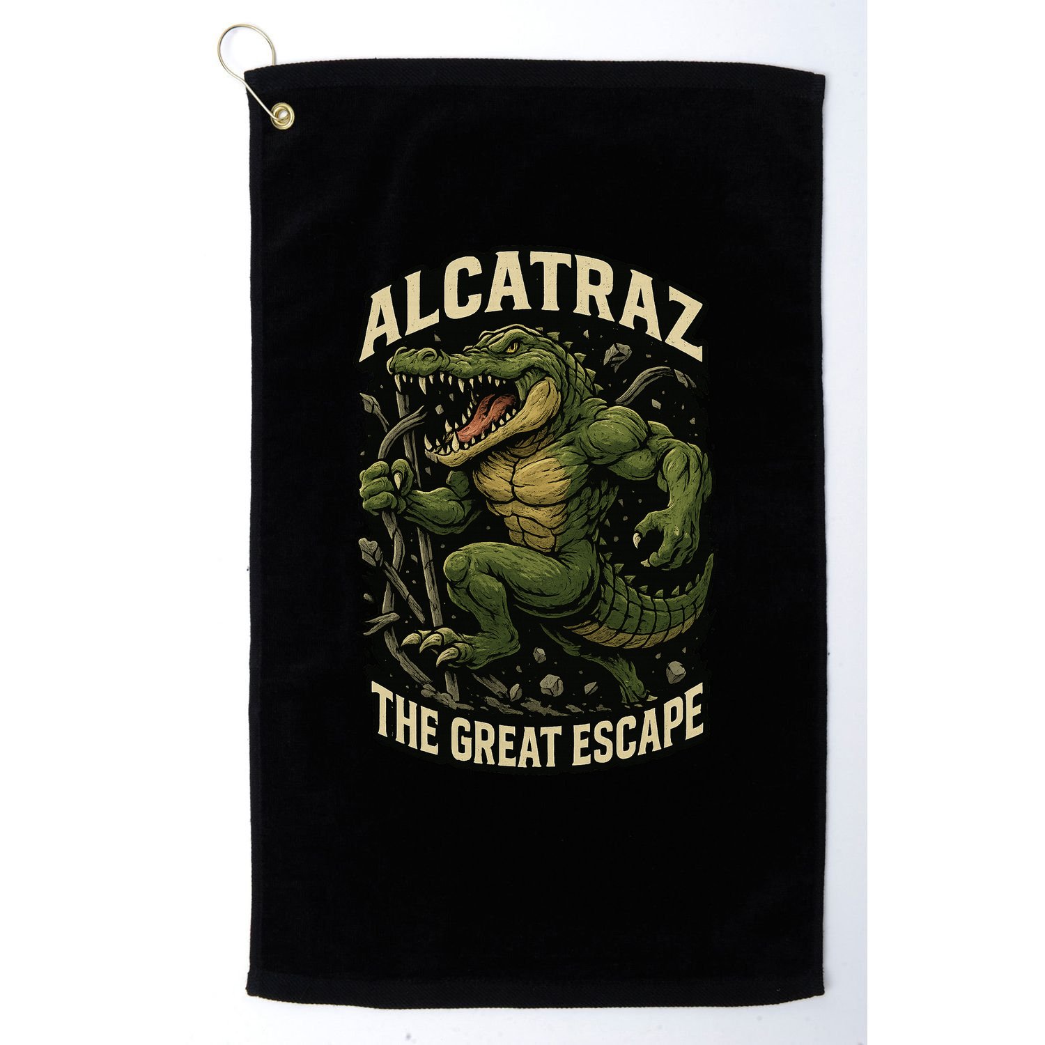 The Great Escape Alligator Alcatraz Golf Towel