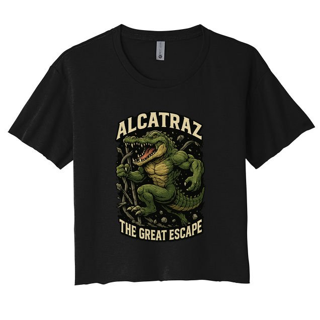 The Great Escape Alligator Alcatraz Women's Crop Top Tee