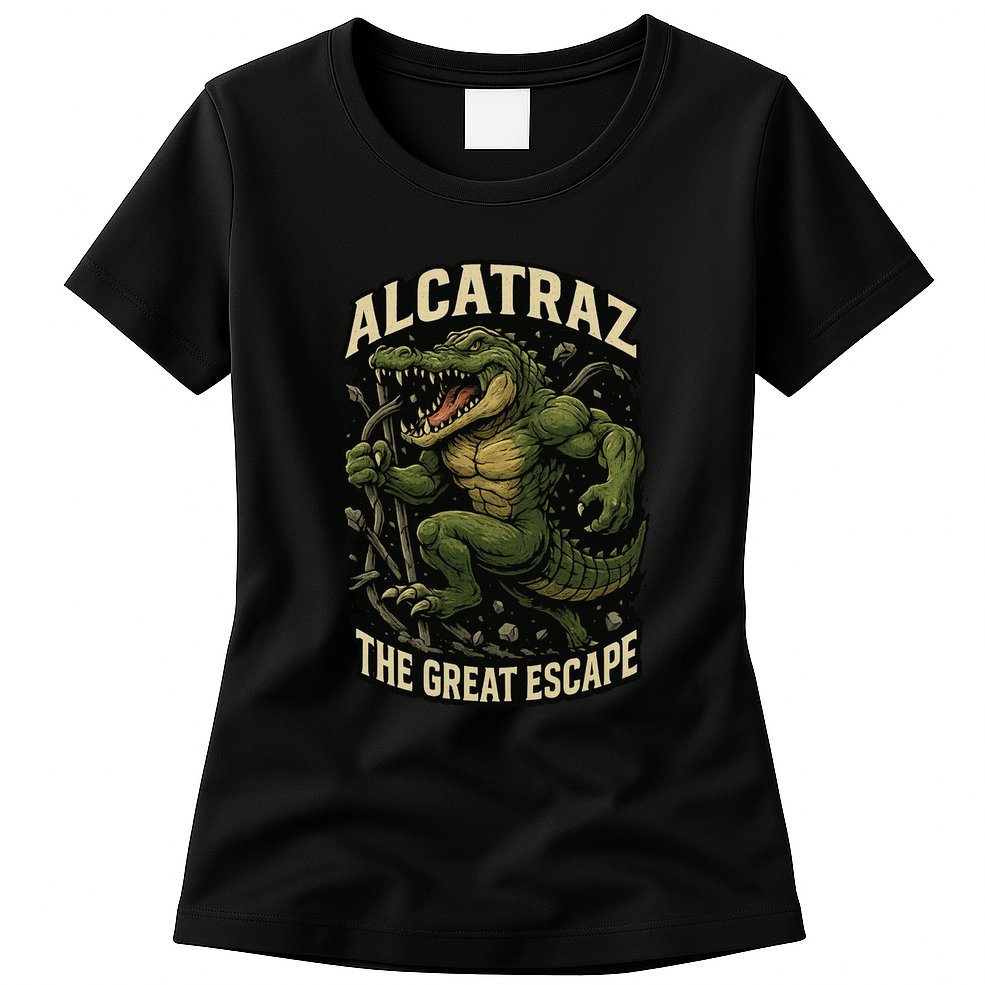 The Great Escape Alligator Alcatraz Womens T-Shirt