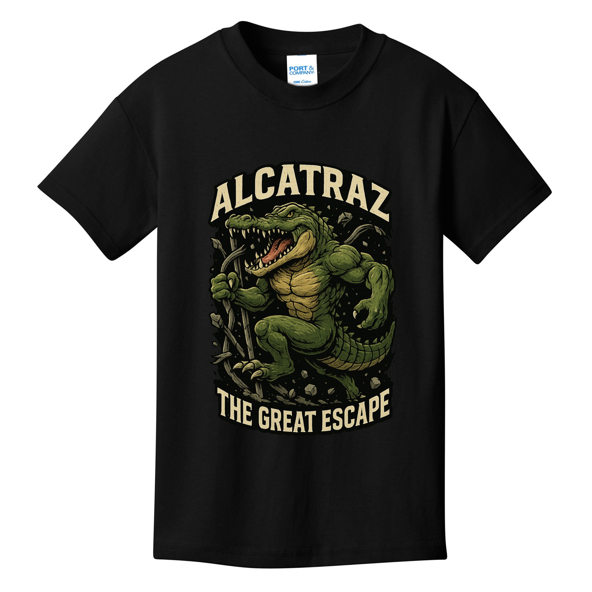 The Great Escape Alligator Alcatraz Kids T-Shirt