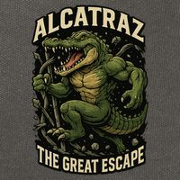 The Great Escape Alligator Alcatraz Cotton Canvas Backpack