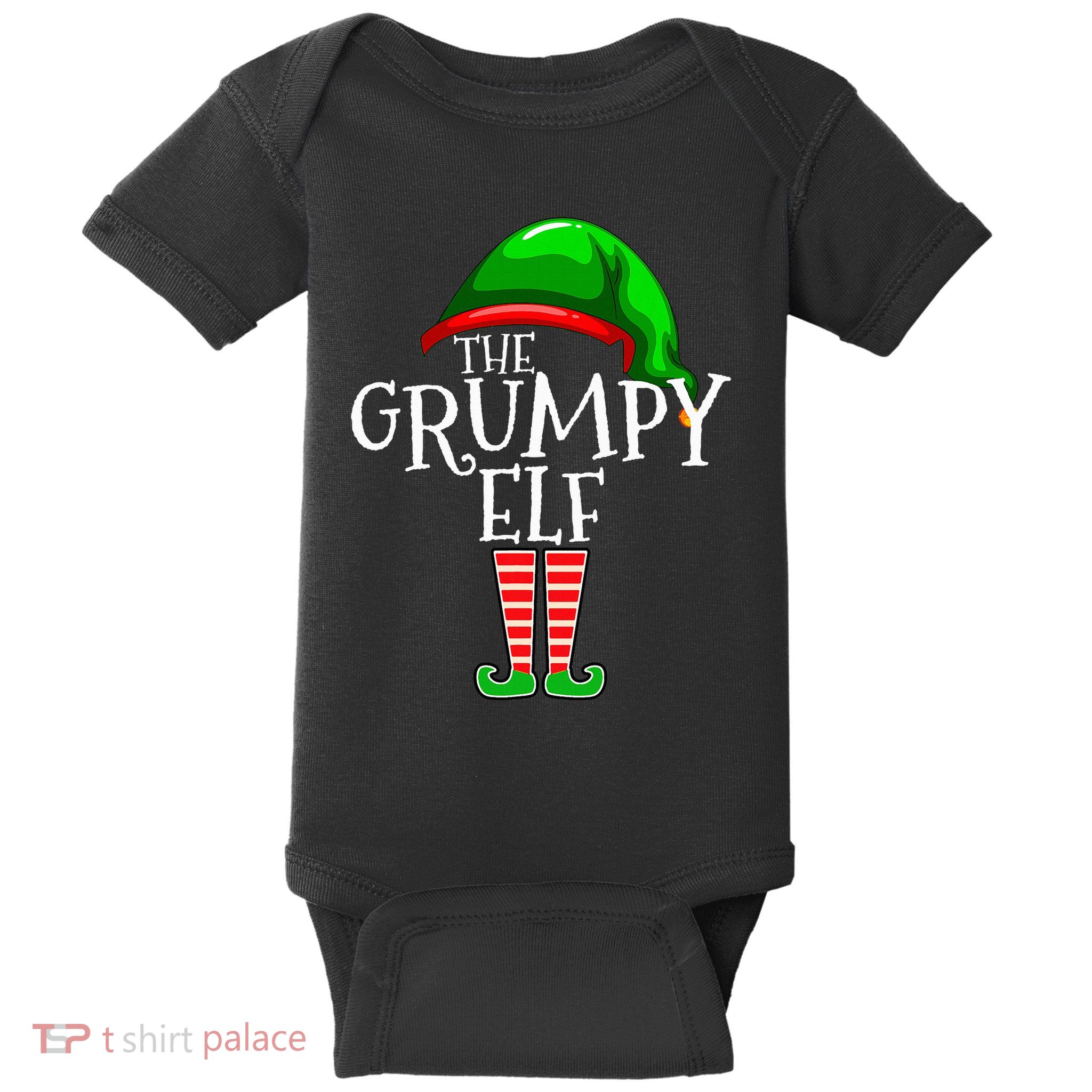 The Grumpy Elf Family Matching Group Christmas Baby Bodysuit