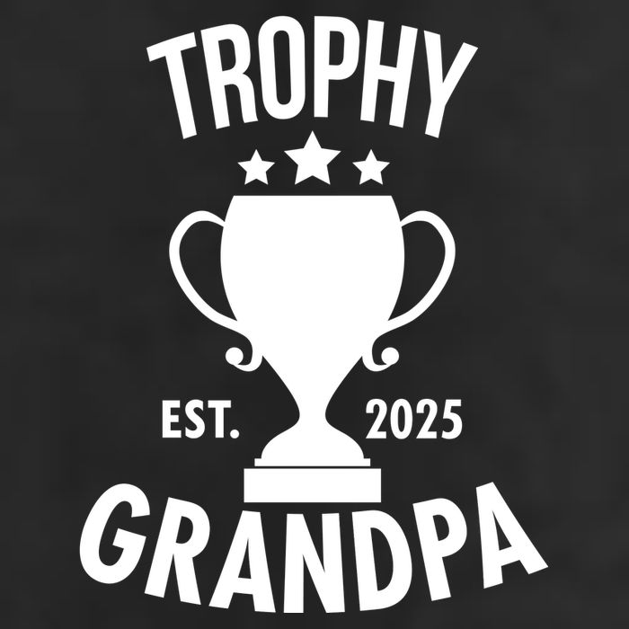 Trophy Grandpa Est 2025 7 Panel Mesh Trucker Snapback Hat