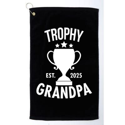 Trophy Grandpa Est 2025 Golf Towel