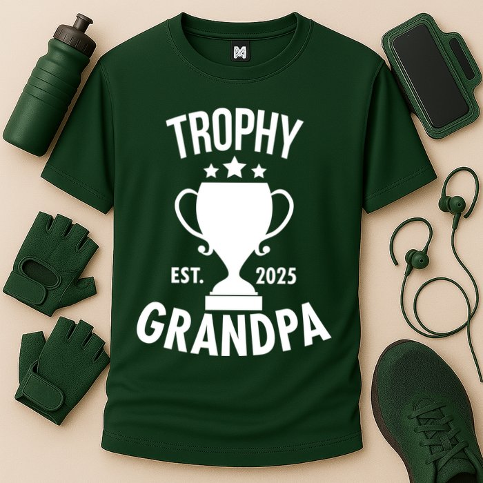 Trophy Grandpa Est 2025 Cooling Performance Crew T-Shirt