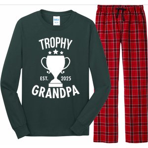 Trophy Grandpa Est 2025 Long Sleeve Pajama Set