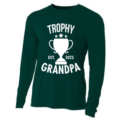 Trophy Grandpa Est 2025 Cooling Performance Long Sleeve Crew