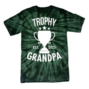 Trophy Grandpa Est 2025 Tie-Dye T-Shirt