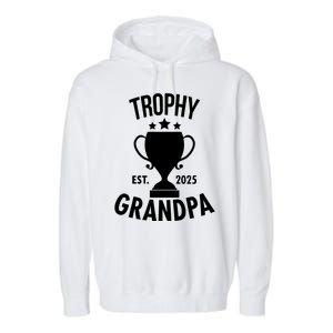 Trophy Grandpa Est 2025 Garment-Dyed Fleece Hoodie