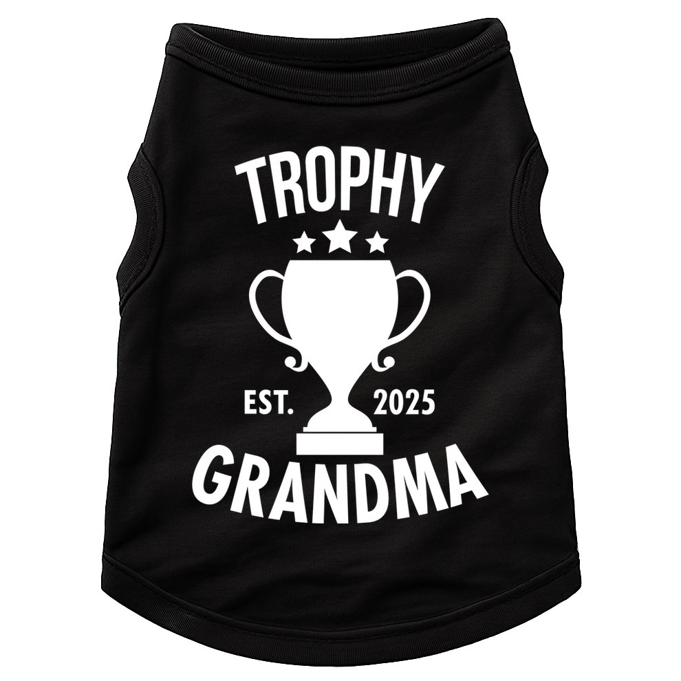Trophy Grandma Est 2025 Doggie Tank