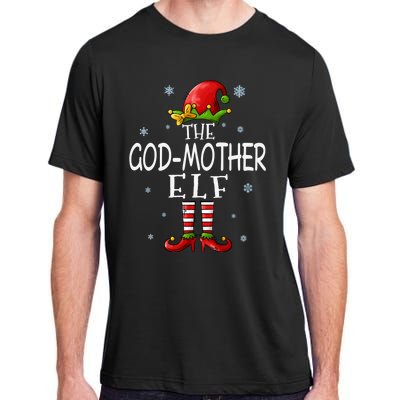 The Godmother Elf Funny Grandma Groupe Matching Christmas Gift Adult ChromaSoft Performance T-Shirt