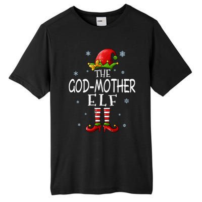 The Godmother Elf Funny Grandma Groupe Matching Christmas Gift Tall Fusion ChromaSoft Performance T-Shirt