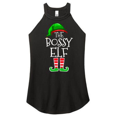 The Grumpy Elf Matching Christmas Women’s Perfect Tri Rocker Tank