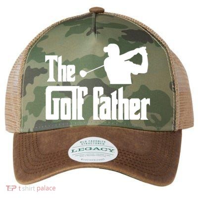 The Golf Father Funny Parody Best Golf Dad Fathers Day Love Funny Gift Legacy Tie Dye Trucker Hat