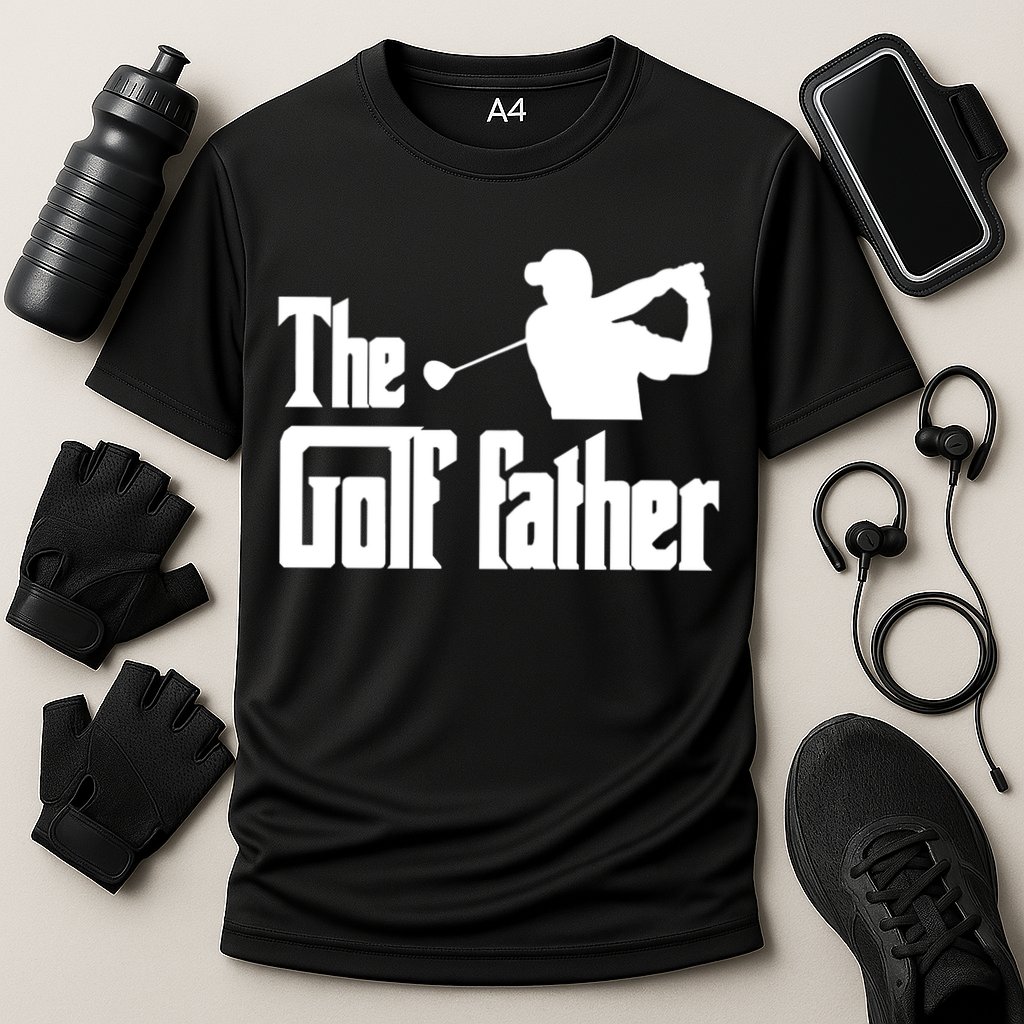 The Golf Father Funny Parody Best Golf Dad Fathers Day Love Funny Gift Cooling Performance Crew T-Shirt