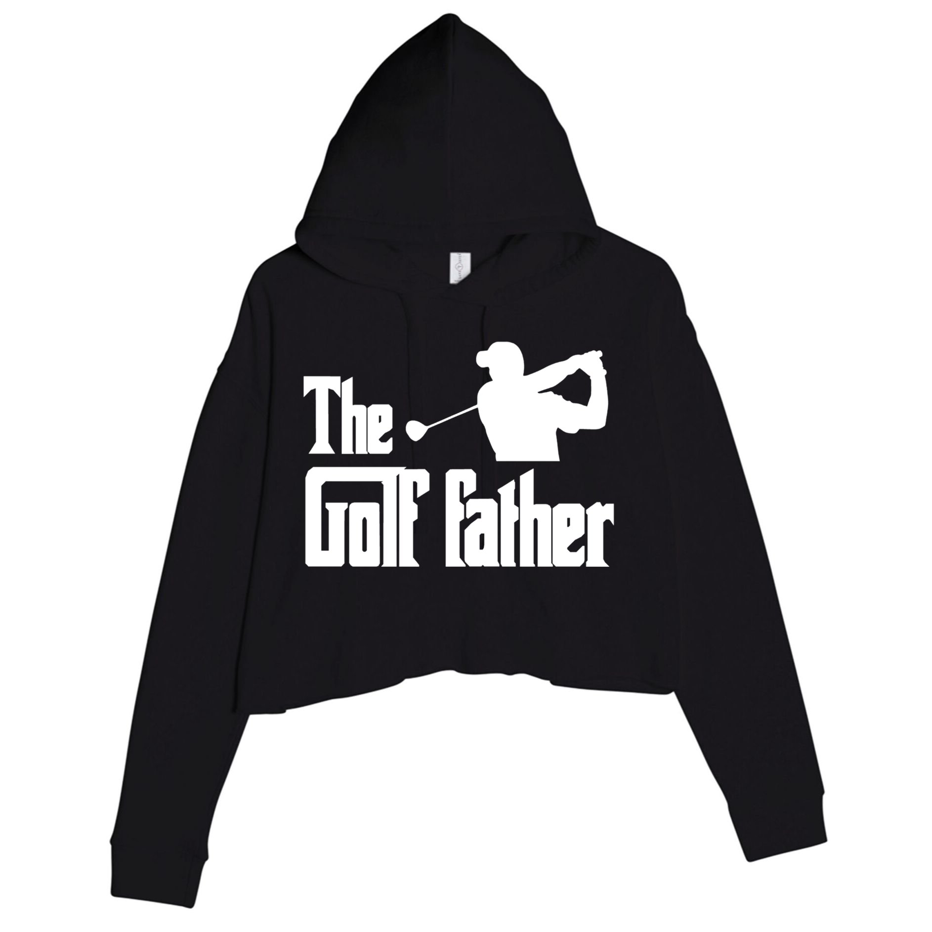 The Golf Father Funny Parody Best Golf Dad Fathers Day Love Funny Gift Crop Fleece Hoodie