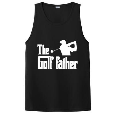 The Golf Father Funny Parody Best Golf Dad Fathers Day Love Funny Gift PosiCharge Competitor Tank