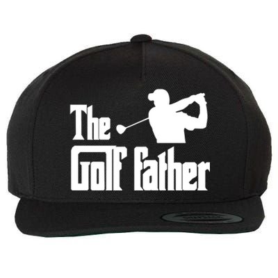 The Golf Father Funny Parody Best Golf Dad Fathers Day Love Funny Gift Wool Snapback Cap