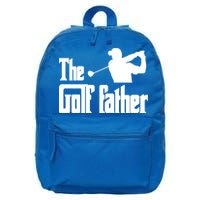 The Golf Father Funny Parody Best Golf Dad Fathers Day Love Funny Gift 16 in Basic Backpack