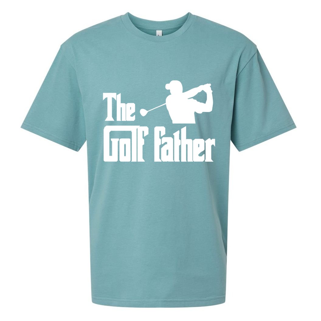 The Golf Father Funny Parody Best Golf Dad Fathers Day Love Funny Gift Sueded Cloud Jersey T-Shirt