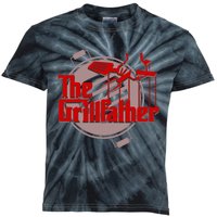 The Grillfather Funny Cool BBQ Grill Chef Gift Kids Tie-Dye T-Shirt