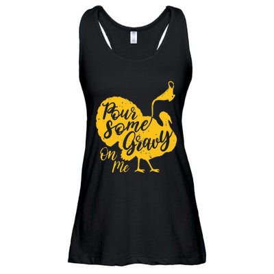 Thanksgiving Gravy Feast Pour on the Joy! Ladies Essential Flowy Tank