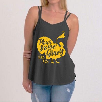 Thanksgiving Gravy Feast Pour on the Joy! Women's Strappy Tank