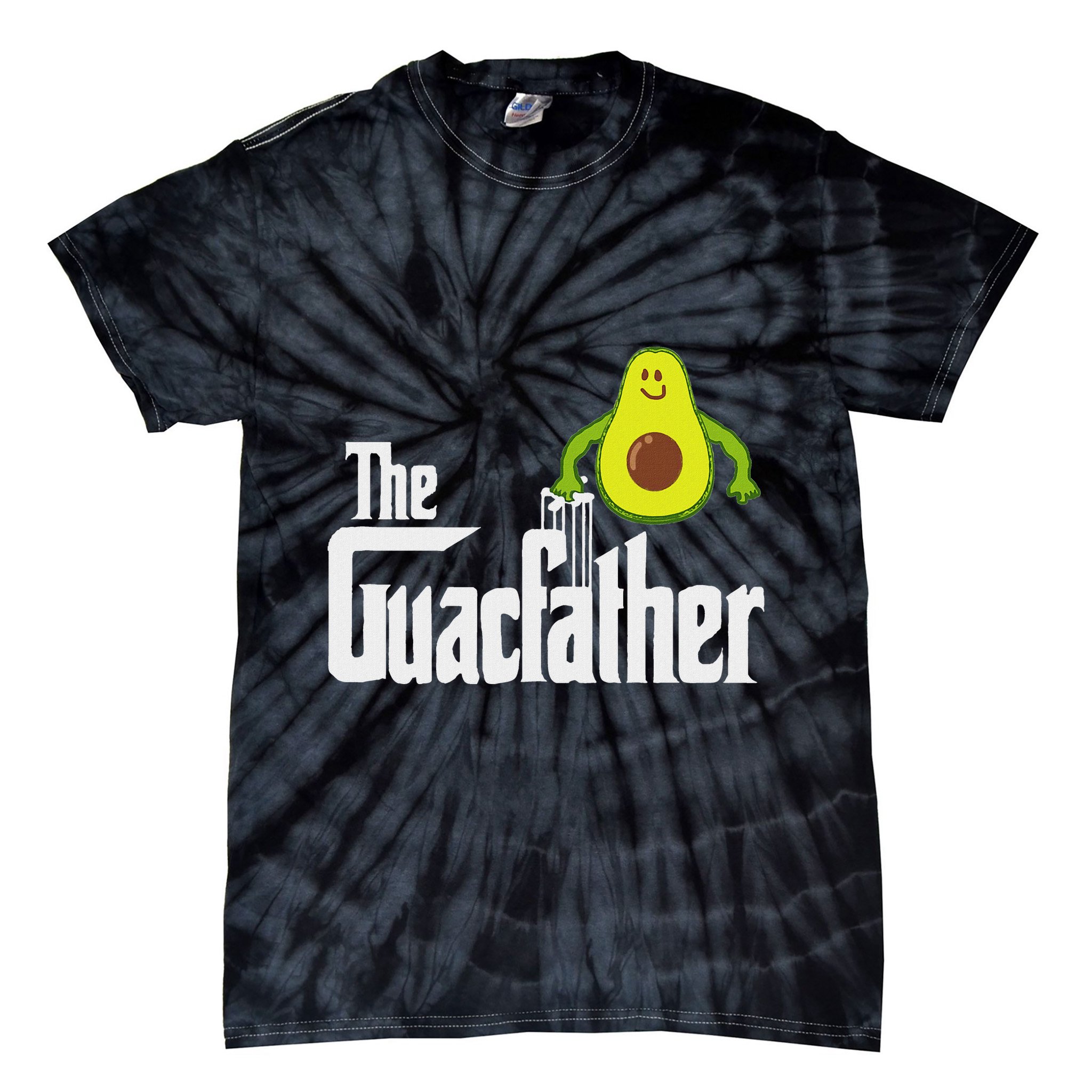 The Guac Father Funny Guacamole Avocado Lover Gift Tie-Dye T-Shirt