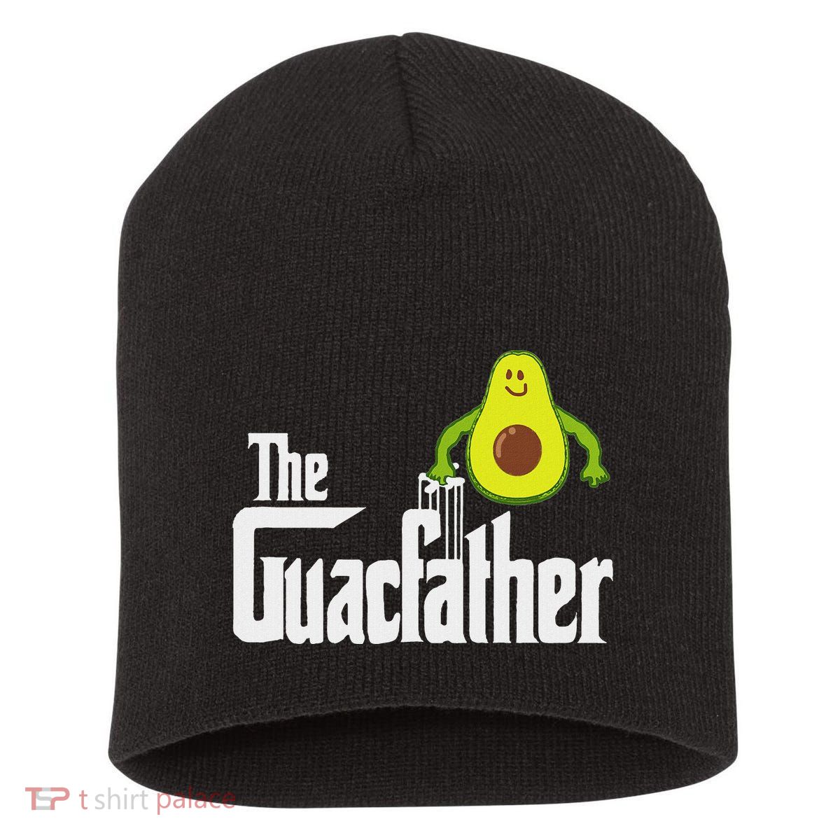 The Guac Father Funny Guacamole Avocado Lover Gift Short Acrylic Beanie