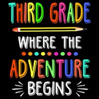 Third Grade Funny Where The Adventure Begins Teacher Button