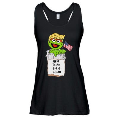 Trump Garbage Funny Gift Ladies Essential Flowy Tank