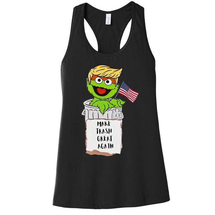 Trump Garbage Funny Gift Women's Racerback Tank