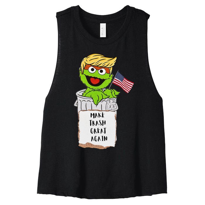 Trump Garbage Funny Gift Women's Racerback Cropped Tank